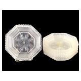 Flint Glass EAPG Individual Salt Dips / Sauce Cup