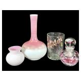 4Pcs Cased & Painted Glasses