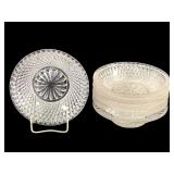 EAPG Diamond Point Nut / Condiment Dishes