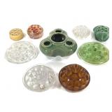Glass & Ceramic Flower Frogs 9pc