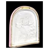 German Porcelain Pocket Watch Stand Elk Bas Relief