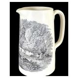 19thC Staffordwhire Transferware Pitcher w Cows