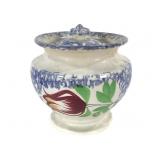 Tin Glaze French Faience Covered Sugar Bowl