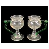 Pr 19thC French Lacemakers Lamp Bases