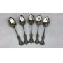 5 Fancy Sterling Silver Tea Spoons101 Grams