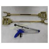 Set of 3 American Back Care Inc Reachers