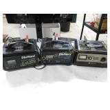 Lot of 3 12-Volt Battery Chargers