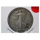 1945 Walking Liberty Silver Half Dollar