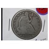 1854-O Seated Liberty Silver Half Dollar