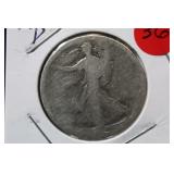 1921-D Walking Liberty Silver Half Dollar