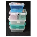Lot of Six Storage Containers - Like New