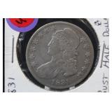1831 Capped Bust Silver Half Dollar