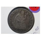 1855-O Seated Liberty Silver Half Dollar
