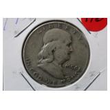 1954-D Franklin Silver Half Dollar