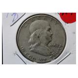1952-D Franklin Silver Half Dollar