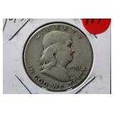 1951 Franklin Silver Half Dollar
