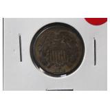 1865 2 Cent Coin