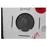 1890 Seated Liberty Silver Dime