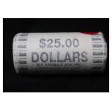 Roll of 25 Thomas Jefferson Dollars