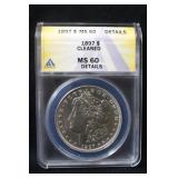 1897 Certified MS60 Morgan Silver Dollar