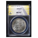 1899-O Certified MS62 Morgan Silver Dollar