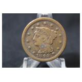 1848 Large Cent Coin