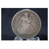 1844 Seated Liberty Silver Half Dollar