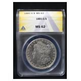 1881-S Certified MS62 Morgan Silver Dollar