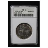 1935-S MS64 San Diego Commemorative Silver Half
