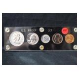 1957 U.S. Mint Silver Proof Set in Capital Holder