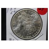 1884-CC Uncirculated Morgan Silver Dollar