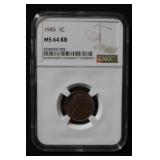 1945 MS64 Lincoln Wheat Cent