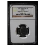 1939 Rev of 38 PF64 Jefferson Nickel Certified