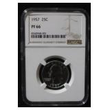 1957 PF66 Washington Silver Quarter