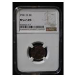 1941-D MS65 Lincoln Wheat Cent
