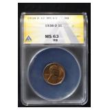 1938-D MS63 Lincoln Wheat Cent