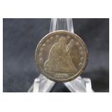 1876 Seated Liberty Silver Quarter