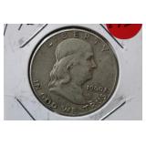 1960 Franklin Silver Half Dollar