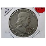 1961-D Franklin Silver Half Dollar