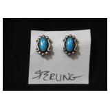 Sterling Turquoise Earrings
