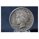 1921 U.S. Silver Peace Dollar Key Date