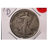 1942-D Walking Liberty Silver Half Dollar