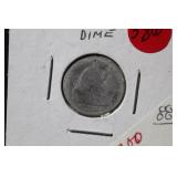 1873 Seated Liberty Silver Dime