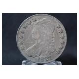 1827 Capped Bust Silver Half Dollar