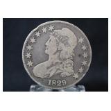 1829 Capped Bust Silver Half Dollar