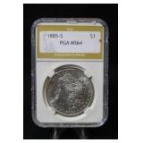 1885-S Certified Morgan Silver Dollar