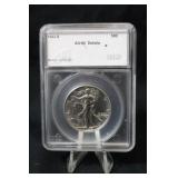 1942-S Certified Walking Liberty Silver Half