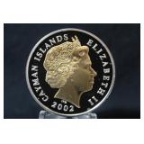 2002 Cayman Islands .925 Silver Coin