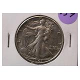 1941-S UNC Walking Liberty Silver Half Dollar