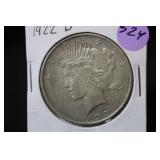 1922-D U.S. Silver Peace Dollar